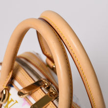画像をギャラリービューアに読み込む, 極美品 LOUIS VUITTON ルイヴィトン プリシラ ハンドバッグ M40096 モノグラム マルチカラー ホワイト 村上隆 中古 4b014065