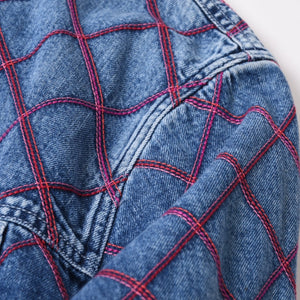 Very Good Condition CHANEL No Color Denim Jacket P71319V63952 Size 50 Here Mark Stitch Blue Men's Used 4b012768