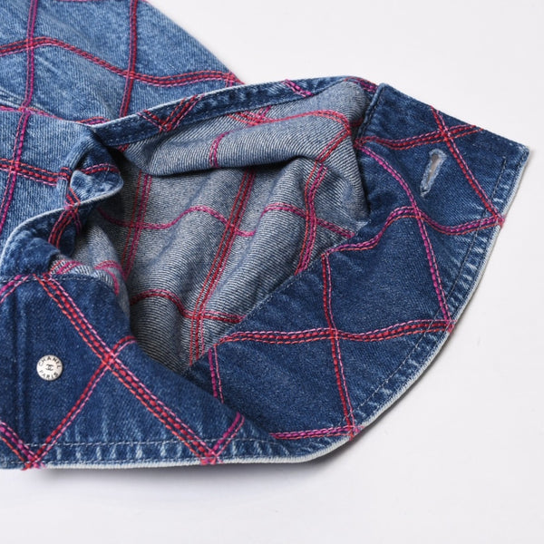 Very Good Condition CHANEL No Color Denim Jacket P71319V63952 Size 50 Here Mark Stitch Blue Men's Used 4b012768