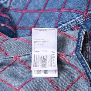 Very Good Condition CHANEL No Color Denim Jacket P71319V63952 Size 50 Here Mark Stitch Blue Men's Used 4b012768