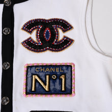 画像をギャラリービューアに読み込む, CHANEL シャネル ノースリーブ ブラウス P74085V64275 サイズ42 ココマーク スパンコール クルーズコレクション メンズ 美品 中古 4b012775