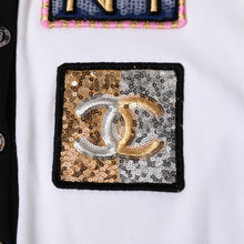 画像をギャラリービューアに読み込む, CHANEL シャネル ノースリーブ ブラウス P74085V64275 サイズ42 ココマーク スパンコール クルーズコレクション メンズ 美品 中古 4b012775