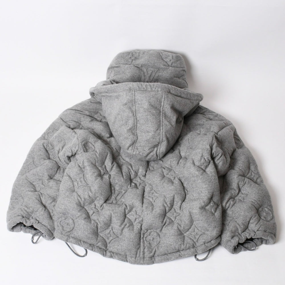 Very Good Condition LOUIS VUITTON Virgil Down Jacket Boyhood Puffer HHK72EUY5 Size 48 Cashmere Gray Used 4b014102