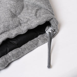 極美品 LOUIS VUITTON ルイヴィトン ヴァージル ダウンジャケット ボーイフッド パファーHHK72EUY5 サイズ48 カシミヤ グレー 中古 4b014102