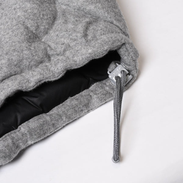 極美品 LOUIS VUITTON ルイヴィトン ヴァージル ダウンジャケット ボーイフッド パファーHHK72EUY5 サイズ48 カシミヤ グレー 中古 4b014102