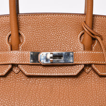 画像をギャラリービューアに読み込む, 極美品 HERMES エルメス バーキン30 ハンドバッグ トゴ ゴールド シルバー金具 ☐P刻印 中古 4b014041