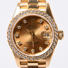 画像をギャラリービューアに読み込む, ROLEX ロレックス 腕時計 デイトジャスト 69138G L番 K18ゴールド ゴールド字盤 美品 中古 4b010257