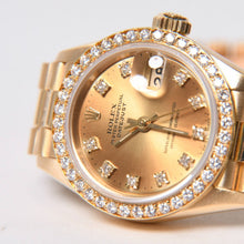画像をギャラリービューアに読み込む, ROLEX ロレックス 腕時計 デイトジャスト 69138G L番 K18ゴールド ゴールド字盤 美品 中古 4b010257