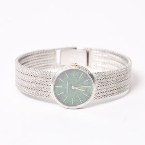Very Good Condition AUDEMARS PIGUET Audemars Piguet Round Watch Jade Dial Weight Approx. 59.0g Manual Winding Used 4b014034