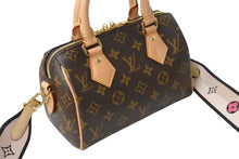 画像をギャラリービューアに読み込む, 極美品 LOUIS VUITTON ルイヴィトン ショルダーバッグ スピーディバンドリエール20 m46222 レザー PVC ブラウン ゴールド金具 中古 4b003002