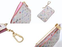 Load image into Gallery viewer, 極美品 LOUIS VUITTON ルイヴィトン ポシェット クレ コインケース 小銭入れ M93734 モノグラム マルチカラー ホワイト 村上隆 中古 4b004660