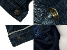 画像をギャラリービューアに読み込む, 極美品 CHROME HEARTS クロムハーツ クラシックジーン 袖フローラルクロスパッチ デニムジャケット ブルー レッド サイズXXL 中古 4b006175