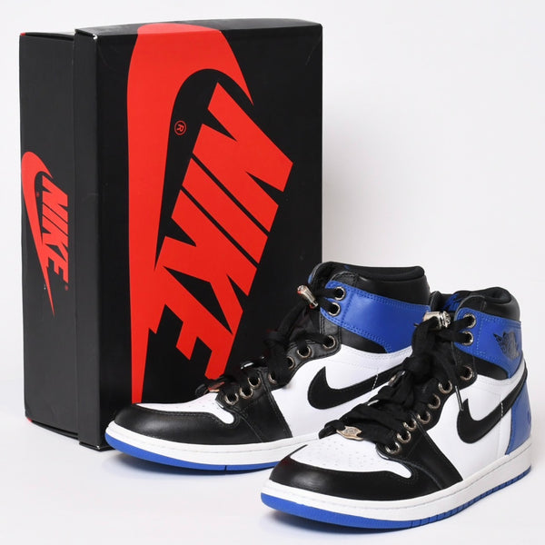 新品未使用 NIKE × FRAGMENT × CHROME HEARTS エアジョーダン1 スニーカー 716371 サイズ29.5cm ダガー装飾 中古 4c070378