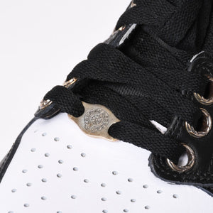 新品未使用 NIKE × FRAGMENT × CHROME HEARTS エアジョーダン1 スニーカー 716371 サイズ29.5cm ダガー装飾 中古 4c070378