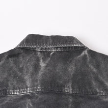 Load image into Gallery viewer, C.E / CAV EMPT シーイー BLEACHED BIG SHIRT CES15SH02 サイズL グレー ロゴパッチ 美品 中古 4b013789