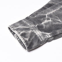 Load image into Gallery viewer, C.E / CAV EMPT シーイー BLEACHED BIG SHIRT CES15SH02 サイズL グレー ロゴパッチ 美品 中古 4b013789