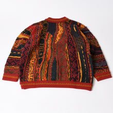 Load image into Gallery viewer, 極美品 COOGI クージー 3Dニット キッズサイズ12 ピュアニューウール マルチカラー レッド 中古 4b006108