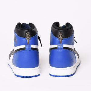 新品未使用 NIKE × FRAGMENT × CHROME HEARTS エアジョーダン1 スニーカー 716371 サイズ29.5cm ダガー装飾 中古 4c070378
