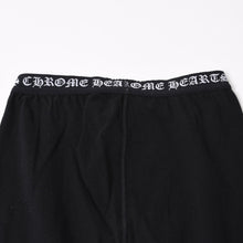 Load image into Gallery viewer, 極美品 CHROME HEARTS クロムハーツ LOGO PRINT LEGGINGS ロゴプリント レギンス サイズS ホースシュー プリント ブラック 中古 4b013681