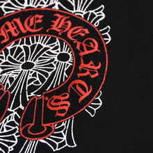 Load image into Gallery viewer, 新品同様 CHROME HEARTS クロムハーツ LOGO PRINT LEGGINGS ロゴプリント レギンス サイズS セメタリークロス ホースシュー 中古 4b013679