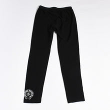 Load image into Gallery viewer, 極美品 CHROME HEARTS クロムハーツ LOGO PRINT LEGGINGS ロゴプリント レギンス サイズL ホースシュー プリント ブラック 中古 4b013682