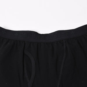 極美品 CHROME HEARTS クロムハーツ LOGO PRINT LEGGINGS ロゴプリント レギンス サイズL ホースシュー プリント ブラック 中古 4b013682