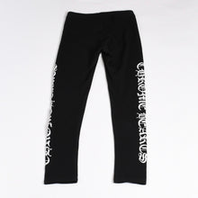 画像をギャラリービューアに読み込む, 極美品 CHROME HEARTS クロムハーツ SIDE LOGO PRINT LEGGINGS サイドロゴプリント レギンス サイズS ブラック 中古 4b013680