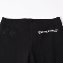 画像をギャラリービューアに読み込む, 極美品 CHROME HEARTS クロムハーツ SIDE LOGO PRINT LEGGINGS サイドロゴプリント レギンス サイズS ブラック 中古 4b013680