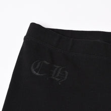 画像をギャラリービューアに読み込む, 極美品 CHROME HEARTS クロムハーツ SIDE LOGO PRINT LEGGINGS サイドロゴプリント レギンス サイズS ブラック 中古 4b013680