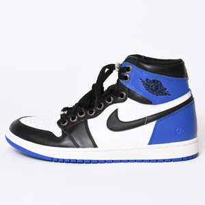 新品未使用 NIKE × FRAGMENT × CHROME HEARTS エアジョーダン1 スニーカー 716371 サイズ29.5cm ダガー装飾 中古 4c070378