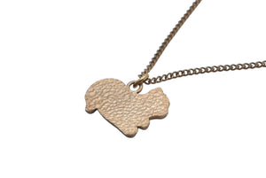 CHANEL シャネル ココマーク リス アニマル ネックレス ラメ 05A GP ゴールド イエロー ゴールド金具 美品 中古 56031