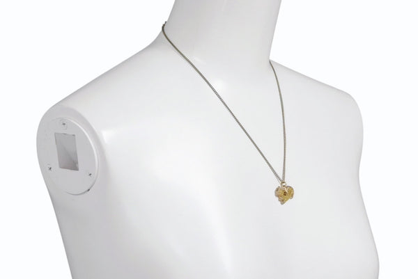 CHANEL シャネル ココマーク リス アニマル ネックレス ラメ 05A GP ゴールド イエロー ゴールド金具 美品 中古 56031