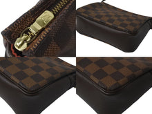 画像をギャラリービューアに読み込む, 極美品 LOUIS VUITTON ルイヴィトン ハンドバッグ ダミエ トゥルース メイクアップ N51982 ブラウン 中古 4b001186