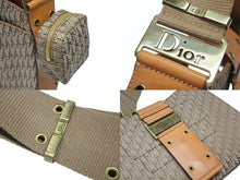 画像をギャラリービューアに読み込む, CHRISTIAN DIOR クリスチャンディオール ワンショルダーバッグ ストリートシック トロッターライン ベージュ ブラウン ゴールド金具 美品 中古 4b007744