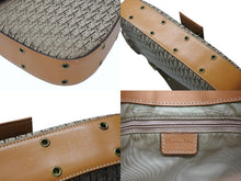 画像をギャラリービューアに読み込む, CHRISTIAN DIOR クリスチャンディオール ワンショルダーバッグ ストリートシック トロッターライン ベージュ ブラウン ゴールド金具 美品 中古 4b007744