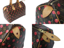 Load image into Gallery viewer, LOUIS VUITTON ルイヴィトン モノグラムチェリー スピーディ25 ハンドバッグ M95009 村上隆 ブラウン 美品 中古 4b000069