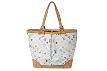 画像をギャラリービューアに読み込む, 極美品 LOUIS VUITTON ルイヴィトン シャーリーンMM トートバッグ M93212 モノグラム マルチカラー ホワイト 村上隆 中古 4b000066