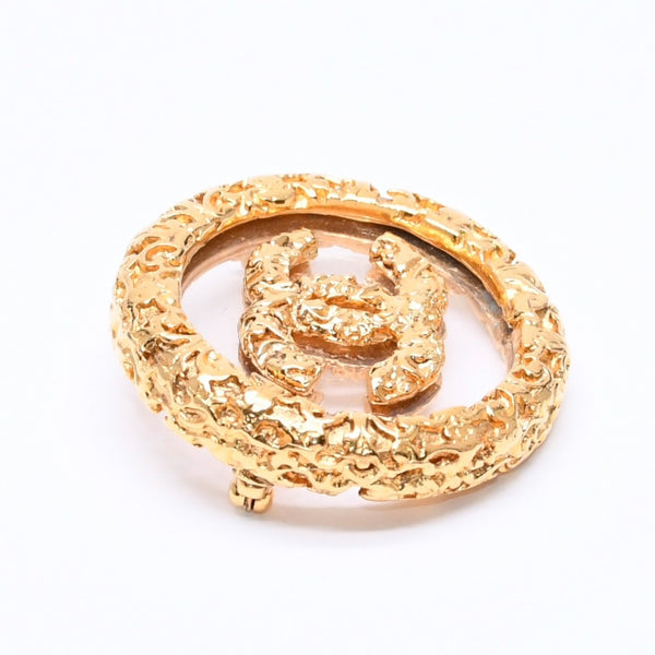 極美品 CHANEL シャネル ココマーク ブローチ 重量約23.3g 93A刻印 GP メタル ゴールド ヴィンテージ 中古 4c069692