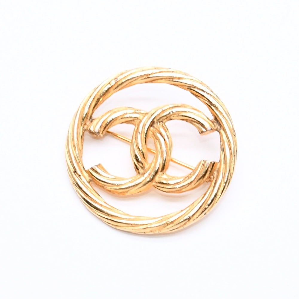 CHANEL シャネル ココマーク ブローチ 重量約9.71g 1269刻印 メタル ラウンド ゴールド 美品 中古 4c063743