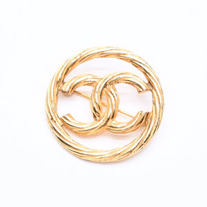 CHANEL シャネル ココマーク ブローチ 重量約9.71g 1269刻印 メタル ラウンド ゴールド 美品 中古 4c063743
