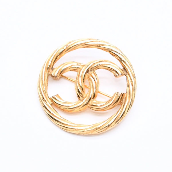CHANEL シャネル ココマーク ブローチ 重量約9.71g 1269刻印 メタル ラウンド ゴールド 美品 中古 4c063743
