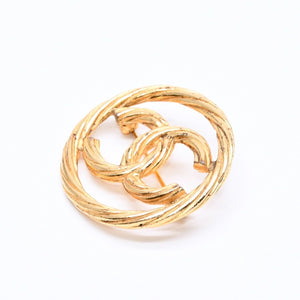 CHANEL シャネル ココマーク ブローチ 重量約9.71g 1269刻印 メタル ラウンド ゴールド 美品 中古 4c063743