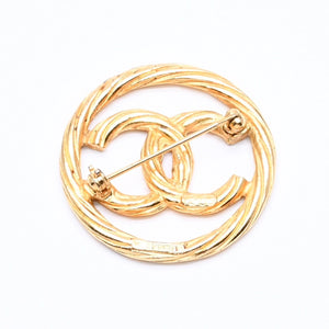 CHANEL シャネル ココマーク ブローチ 重量約9.71g 1269刻印 メタル ラウンド ゴールド 美品 中古 4c063743