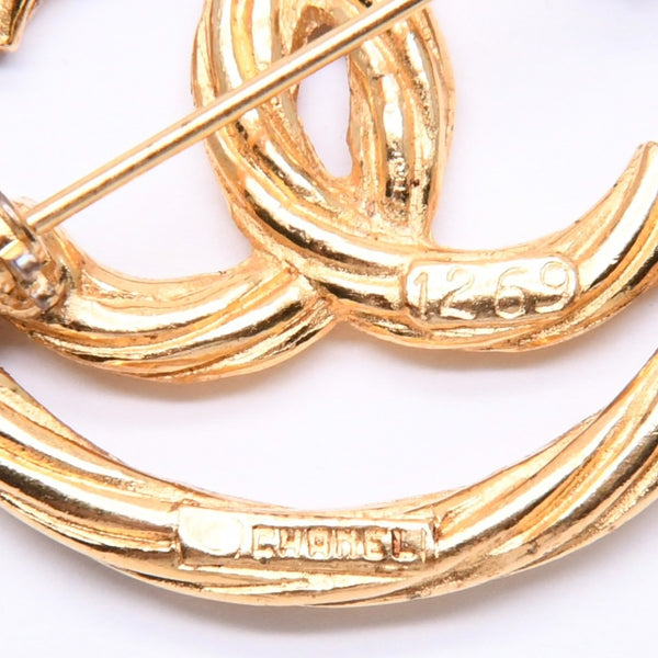 CHANEL シャネル ココマーク ブローチ 重量約9.71g 1269刻印 メタル ラウンド ゴールド 美品 中古 4c063743