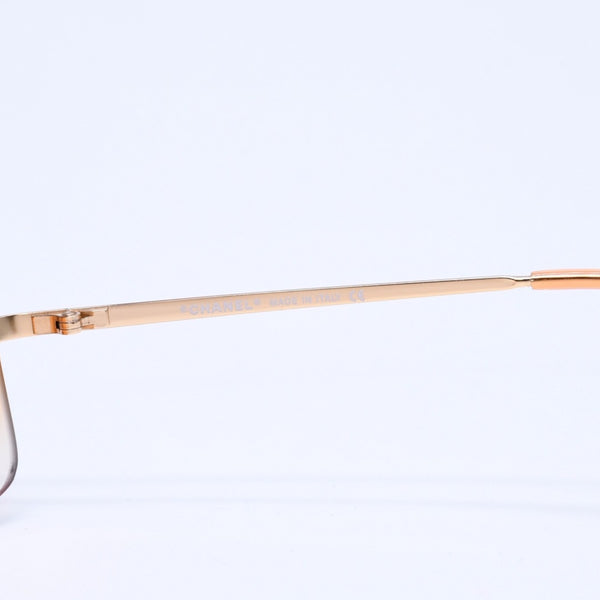 極美品 CHANEL シャネル サングラス リムレス ココマーク ラインストーン オレンジレンズ 4017-D 62◻︎17 120 中古 4a004995