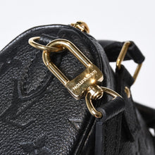Load image into Gallery viewer, 新品同様 LOUIS VUITTON ルイヴィトン ナノ スピーディ 2WAYハンドバッグ M82450 ブラック モノグラムアンプラントレザー 中古 4b013705