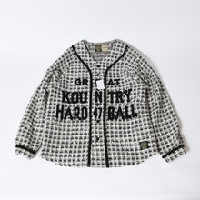 Load image into Gallery viewer, 新品未使用 KAPITAL キャピタル ファンシーツイード GREAT KOUNTRY ツイードベースボールシャツ K2410SS091 サイズ3 カラーホワイト 中古 4b013589