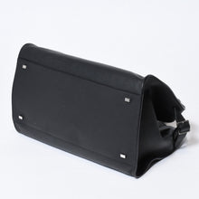 Load image into Gallery viewer, 極美品 THE ROW ザロウ W1255L133DTPL マルゴー Soft Margaux 15 ハンドバッグ ブラック レザー シルバー金具 中古 4c073472