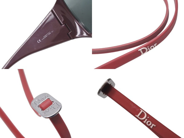 CHRISTIAN DIOR Christian Dior Sunglasses OVERSHINE 1 01N95 Vintage Bordeaux Good Condition Used 4c073742