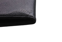 画像をギャラリービューアに読み込む, CHANEL シャネル 二つ折り長財布 ロングウォレット 8番台 ココマーク キャビアスキン ブラック フランス製 ゴールド金具 美品 中古 4c068516
